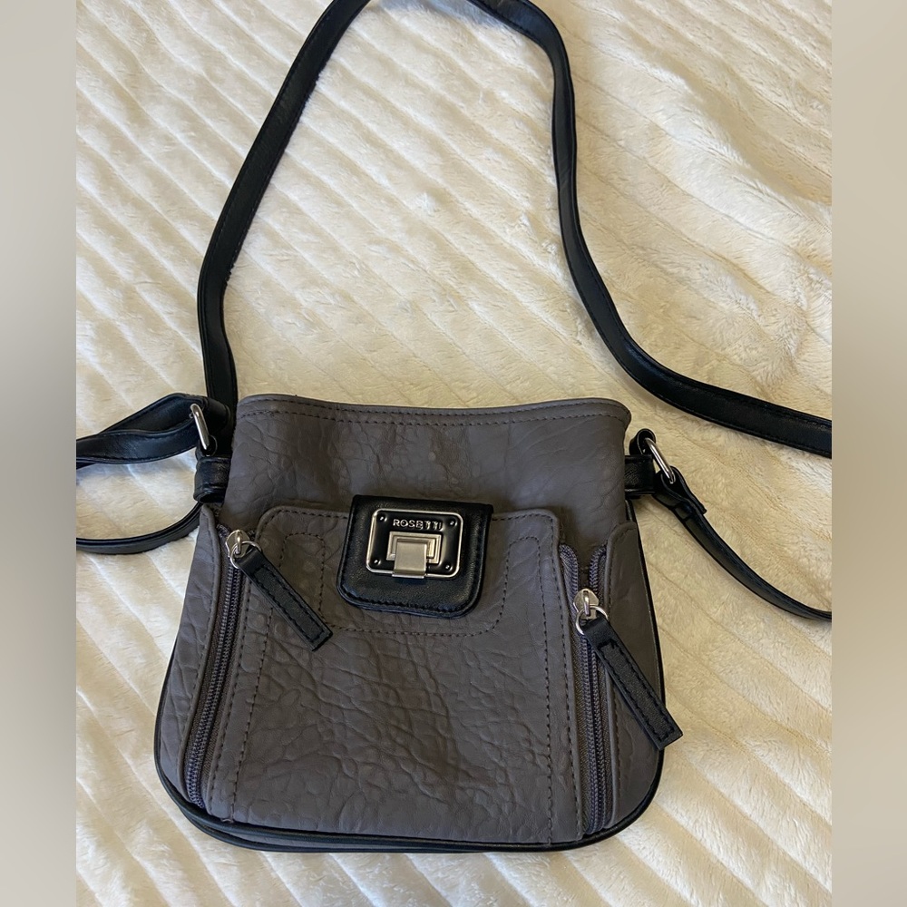 Rosetti Gray Satchel Shoulder Bag